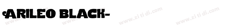 Arileo black字体转换